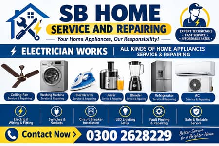 sb home electraction service & repair All home electrical appliances *