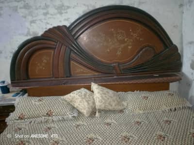 wooden Double bed