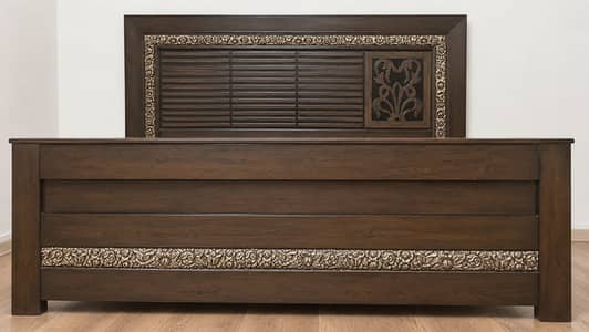 Complete Wooden Solid Bedroom Set with dressing & s
