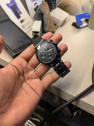 Official Black Fossil 5 Atm Watch All Okay 10 on 10 Condition