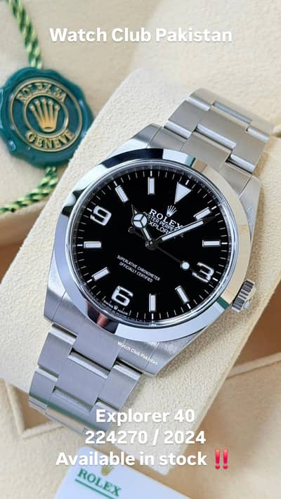 rolex Explorer 224270 40mm 2024 like new with papers