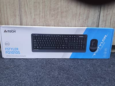 A4Tech FG1010S Wireless Keyboard & Mouse | Silent Click | 2.4G