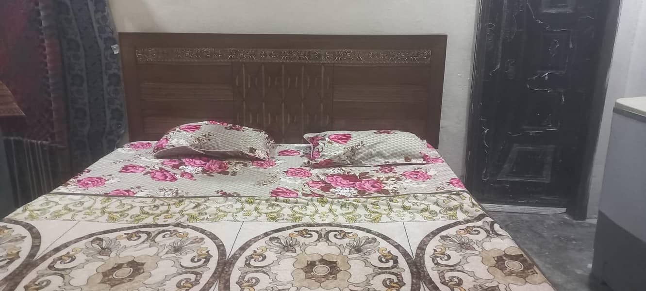 bed with side table 4