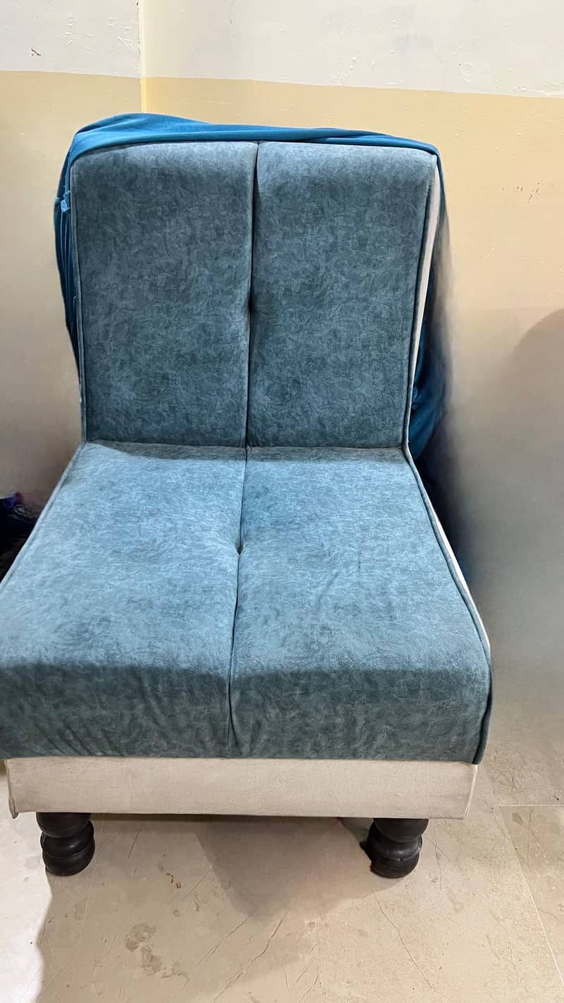 Sofa Cum Bed + 2 Single Sofas | Complete Set | Good Condition 1