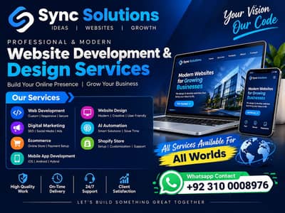 Custom Website Development | Business Websites | E-commerce | Apps