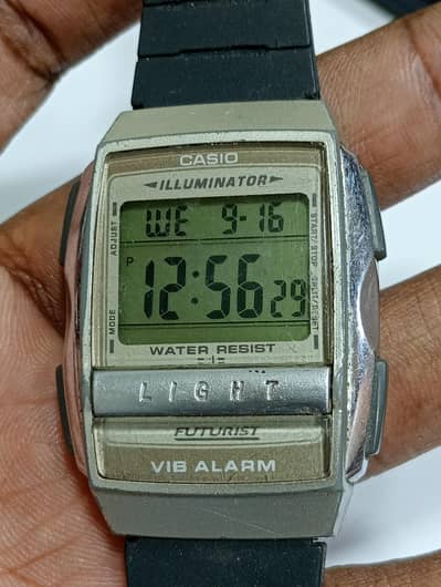 Vintage Casio watch digital watch tank shaped