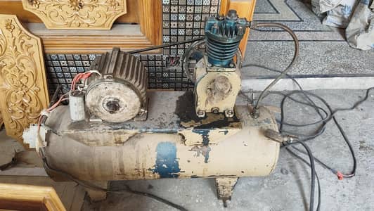 Air Compressor with Electric Motor - Perfect Working Condition