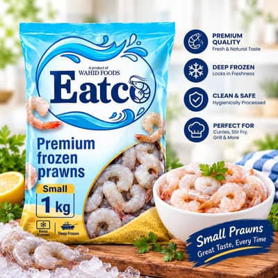 Eatco Premium Frozen Small Medium Large Prawns – 1kg