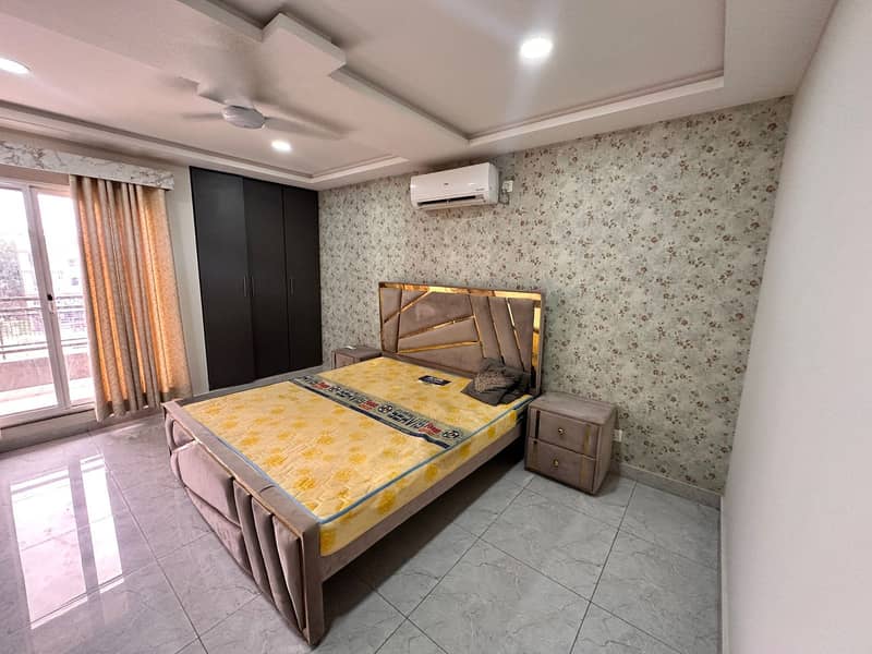 Bed with Side Table & Mattress 0