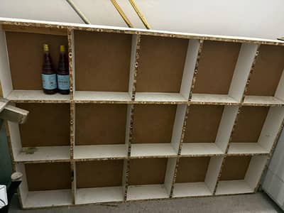 shop counter with shelf