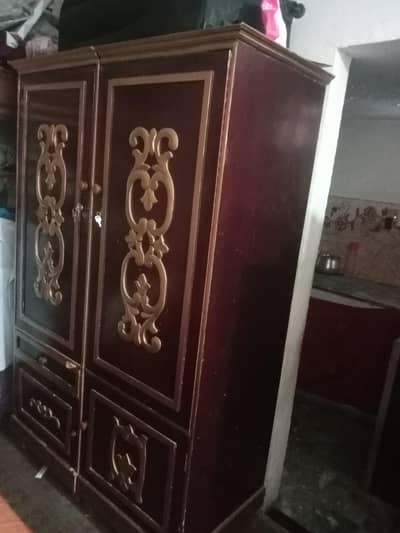 wooden Almari 2 Doors