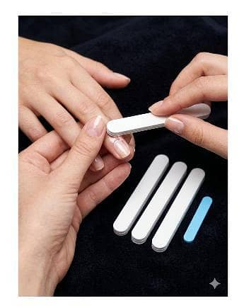4 Pcs Multi-Layered Professional Nail Filer and Buffer Set with Scraper Tool Double Sided Shaper R5705
