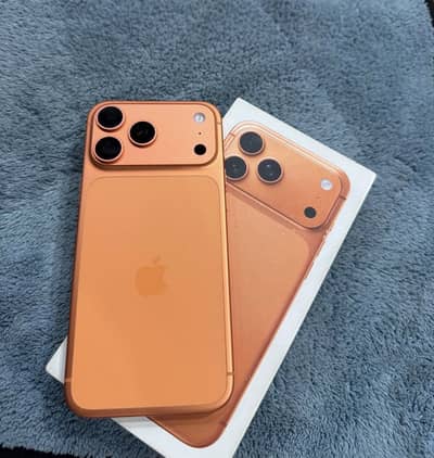 I phone 17 pro max orange 