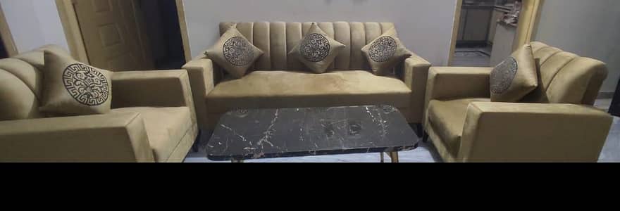 Foam 5-Seater Sofa Set for Sale
