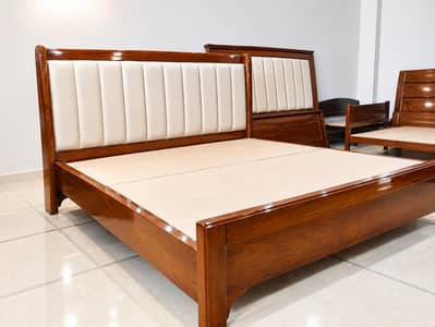 New pure wooden shisham wood totally king size bed