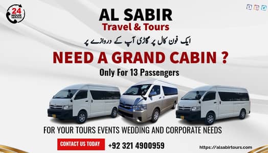 Toyota Hiace Grand Cabin van Rent Events, Weddings, Tours, Hiace rent