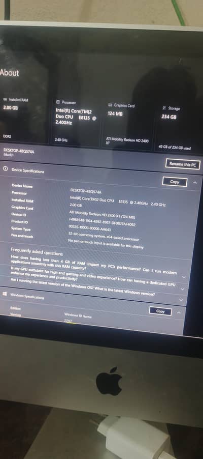 iMac (Core 2 Duo E8135)