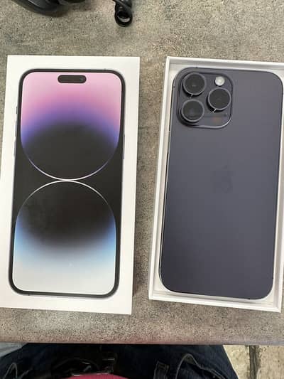 Apple iPhone 14 Pro Max dual pta with box 92 health