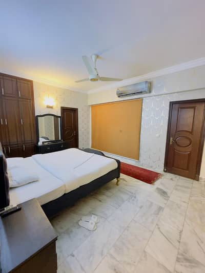 Big Size 1 Bed beautiful Furnished Apartment Available For Rent In E-11 Islamabad.