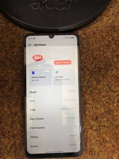Itel A100 4+4 GB 128 GB