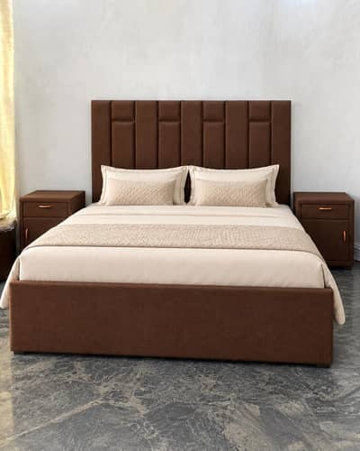 Complete Bedroom Set Modern Cushion Double Bed with Mattress