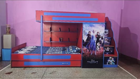 Kids Frozen Theme Bunk 3 bed