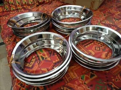 12,13,14,15 sizes chrome steel Rings for all cars