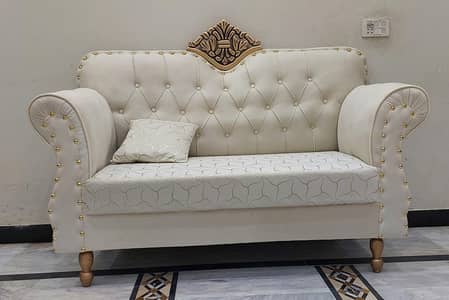Sofa Set 7 seater solid wood structure new condition