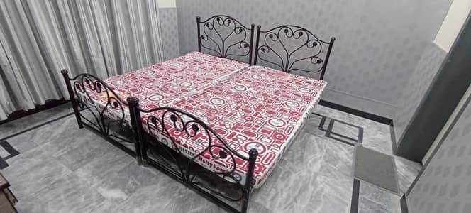 Two Single Beds + Two Master Molty Foam Metresses