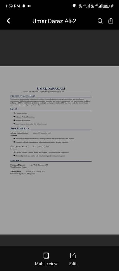 Need job