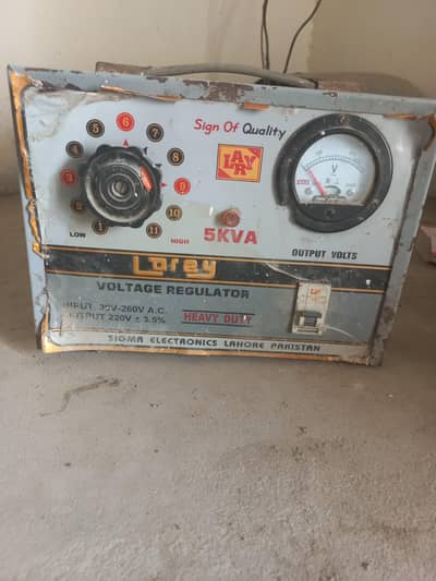 5000 VA regulator stoplizer in silver