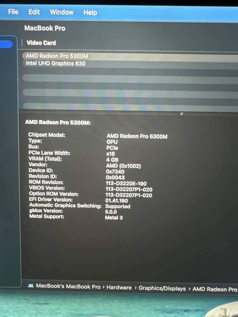 MacBook Pro 2019 6