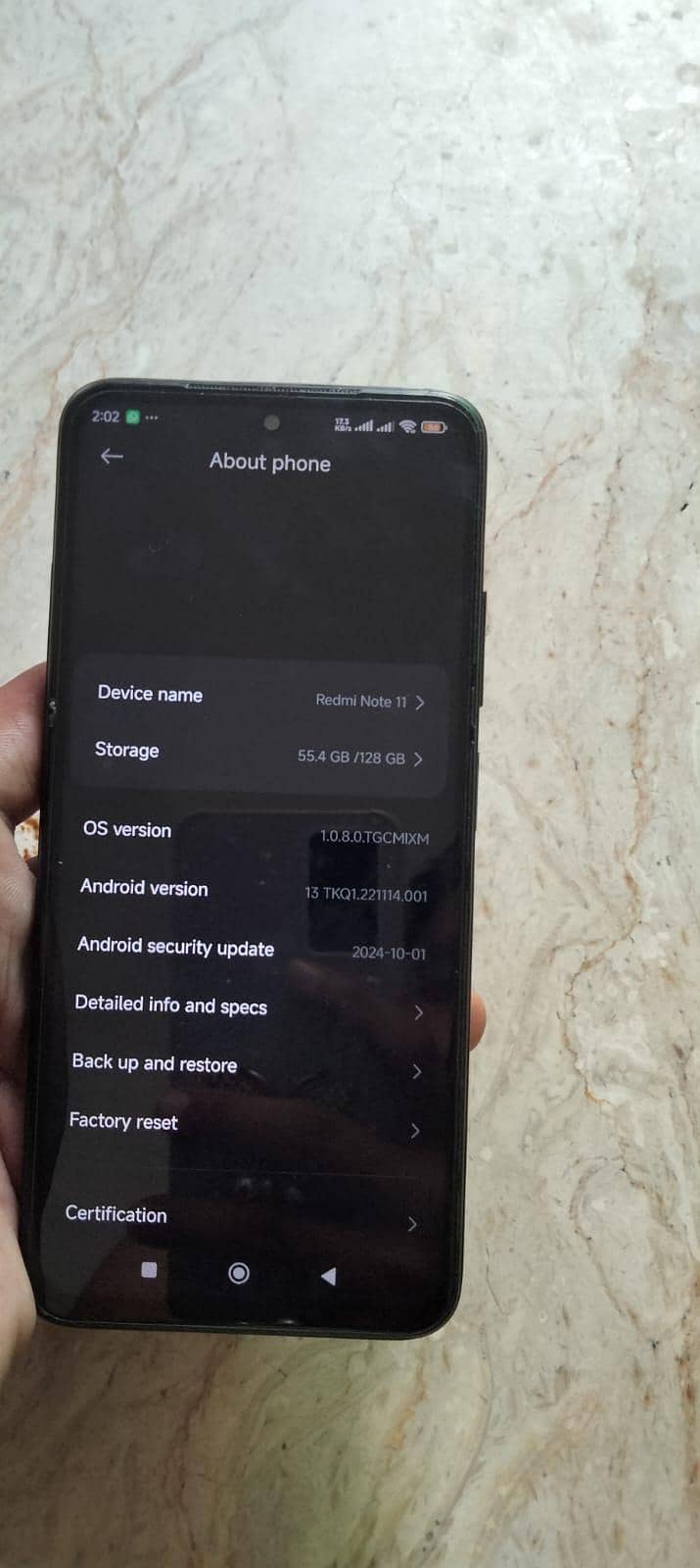 Xiaomi Redmi Note 11 0