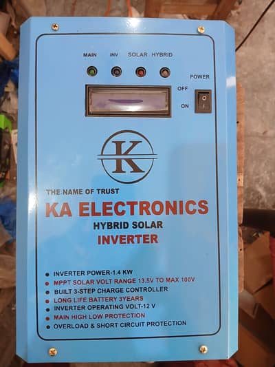 Hybrid solar inverter 1400waat fully automatic