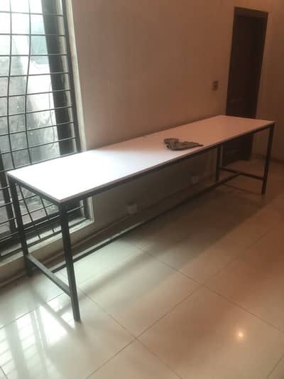 2x8 Feet Heavy Duty Iron Frame Tables with UV Sheet Top