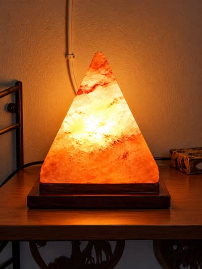 Himalayan Salt Lamp - Pyramid Shape | Original Salt Night Light