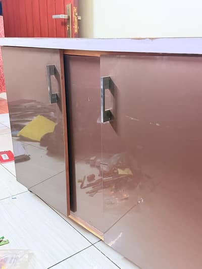 table used for multi puripse iron stand and storage