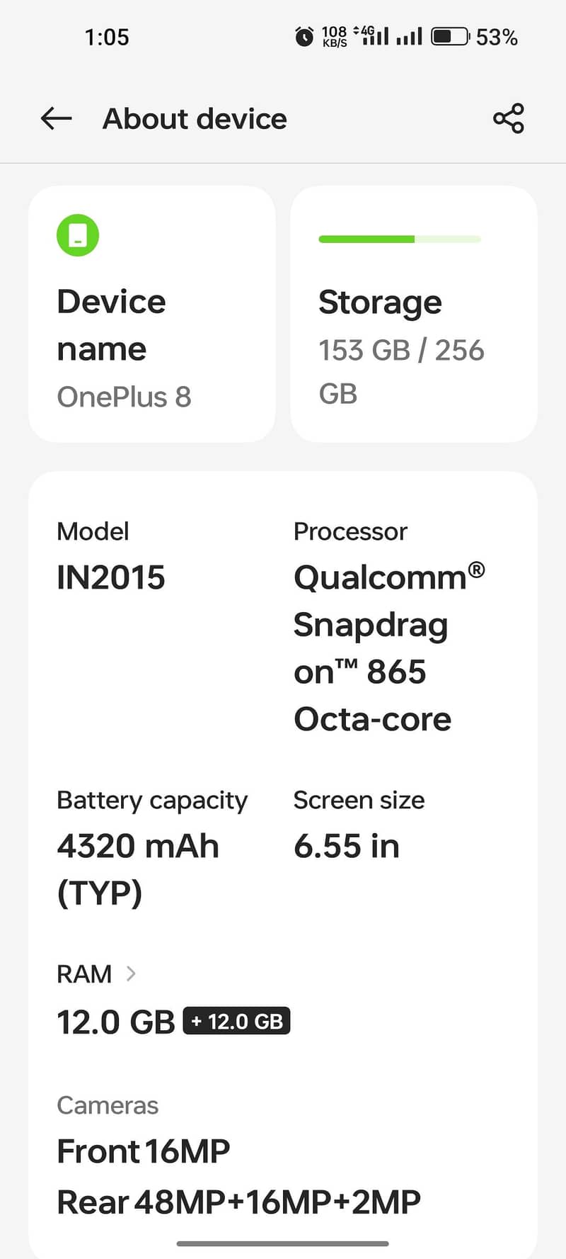 One Plus 8 5