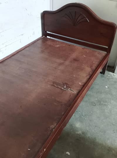 single bed with mattress