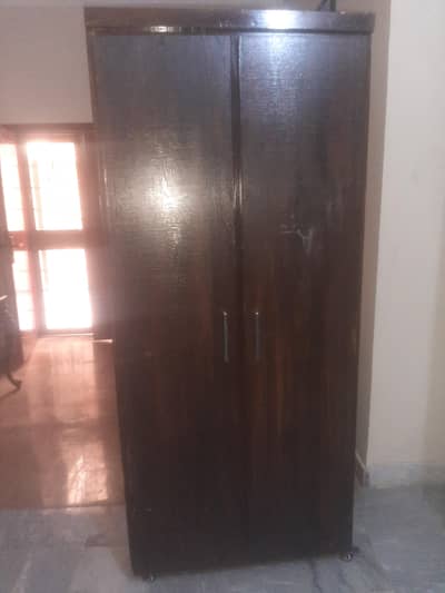 Solid Wood 2 Door Almari – Used, Excellent Condition
