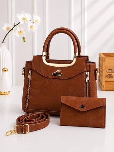 *Product Name*: Girl's Leather Textured Hand Bag