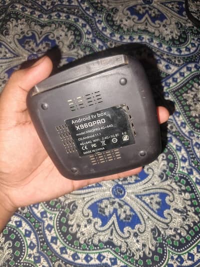 X96Q PRO ANDROID TV BOX WITH CHARGER AND REMOTE 4GB + 64GB