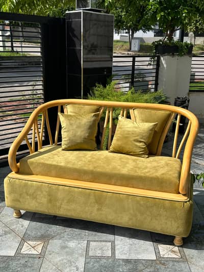 4- Seater Sofa Set| Handcrafted Sheesham Wood | Wooden Furniture