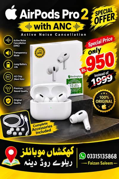 airpods pro 2 white box pack Anc