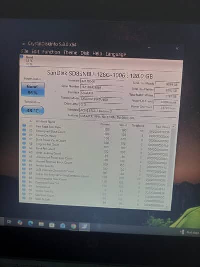 Laptop 128 Ssd for sale health 96%