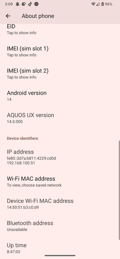 Sharp Aquos Sense7 plus