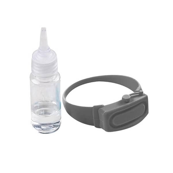 : Wearable Silicone Wristband Hand Sanitizer Dispenser Portable Squeezable Wrist Band R5711