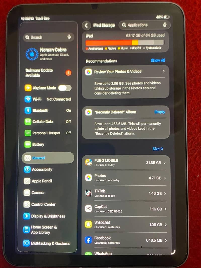 Ipad mini 6 mint condition 10/10 6