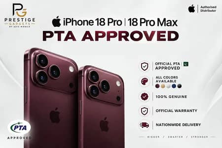 iPhone 18 Pro & 18 Pro Max PTA Approved