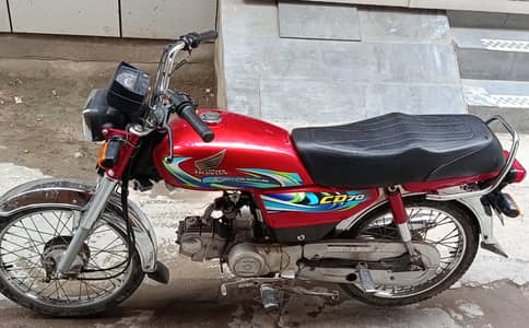 Honda CD 70 2024 Model - Low Mileage & Total Genuine